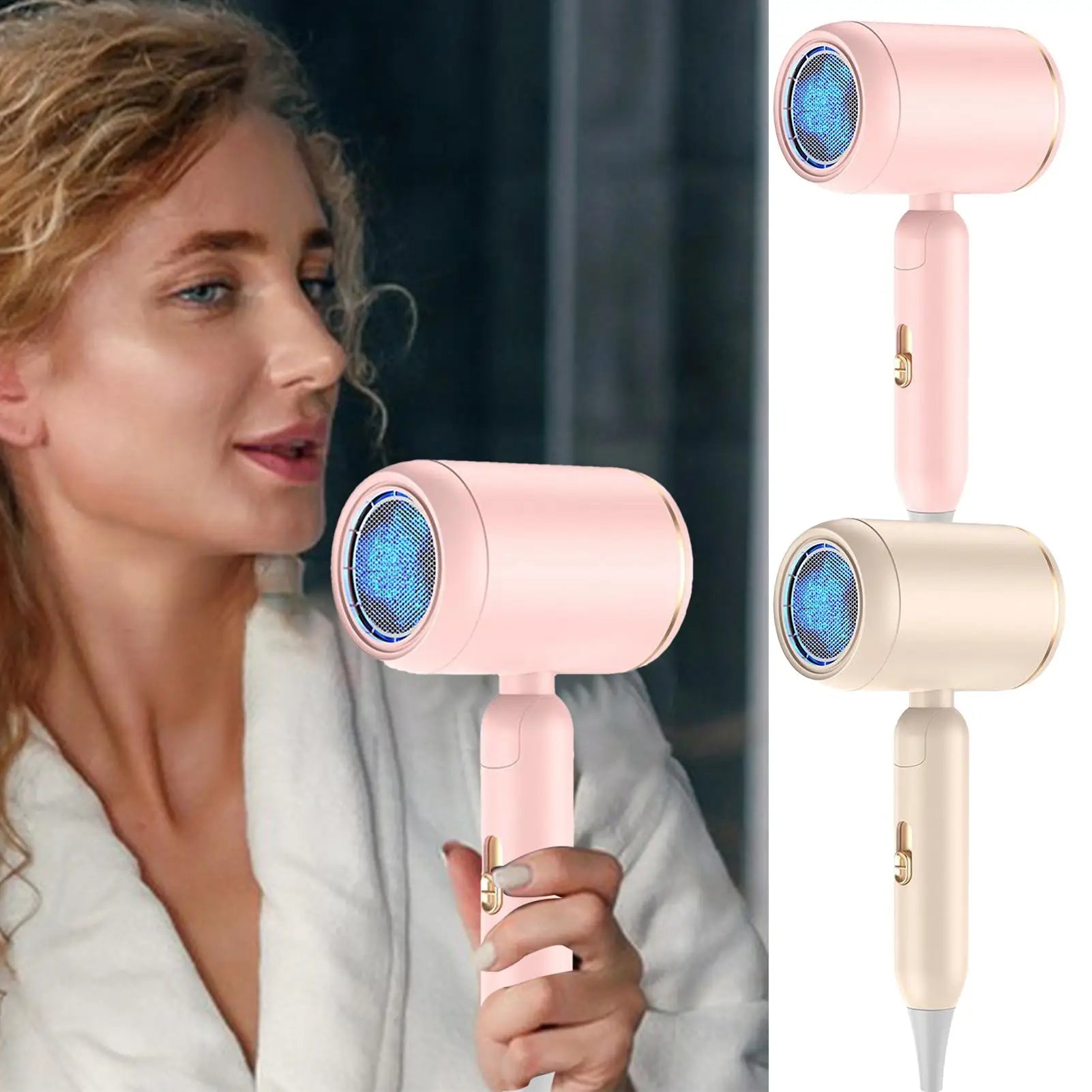 Foldable Portable Hair Dryer for Women & Men | Travel & Home Portable Hair Dryer Peaceful Pleasures Health and Wellness