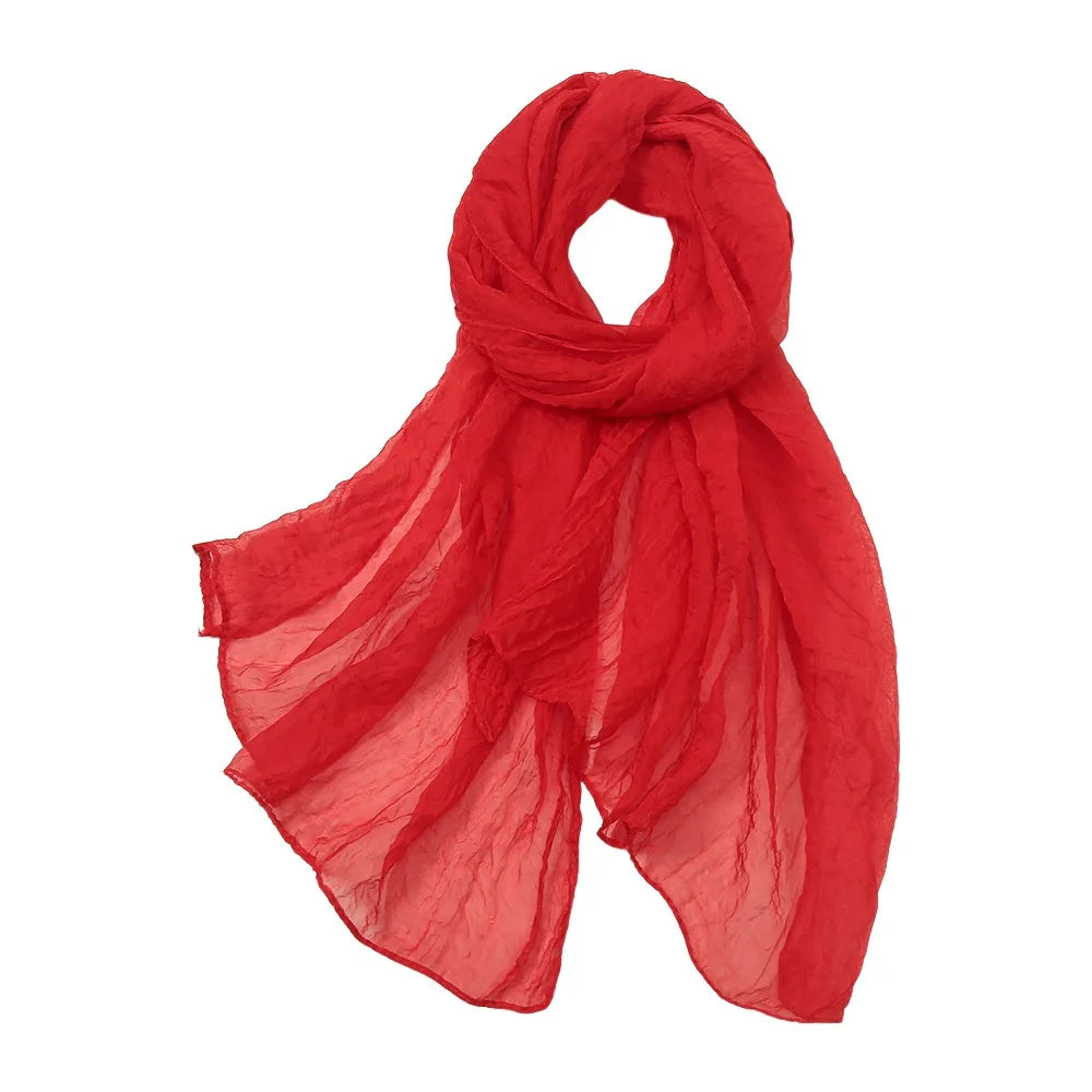 Women's Soft Chiffon Scarf – Lightweight Summer Shawl Wrap