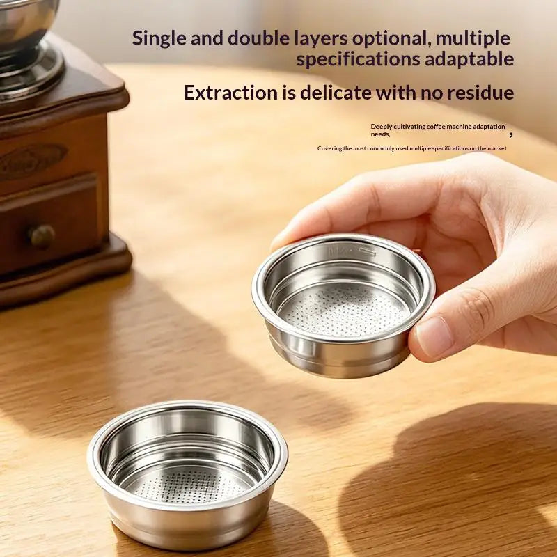 51/54mm Espresso Filter Basket | 304 Stainless Steel Portafilter