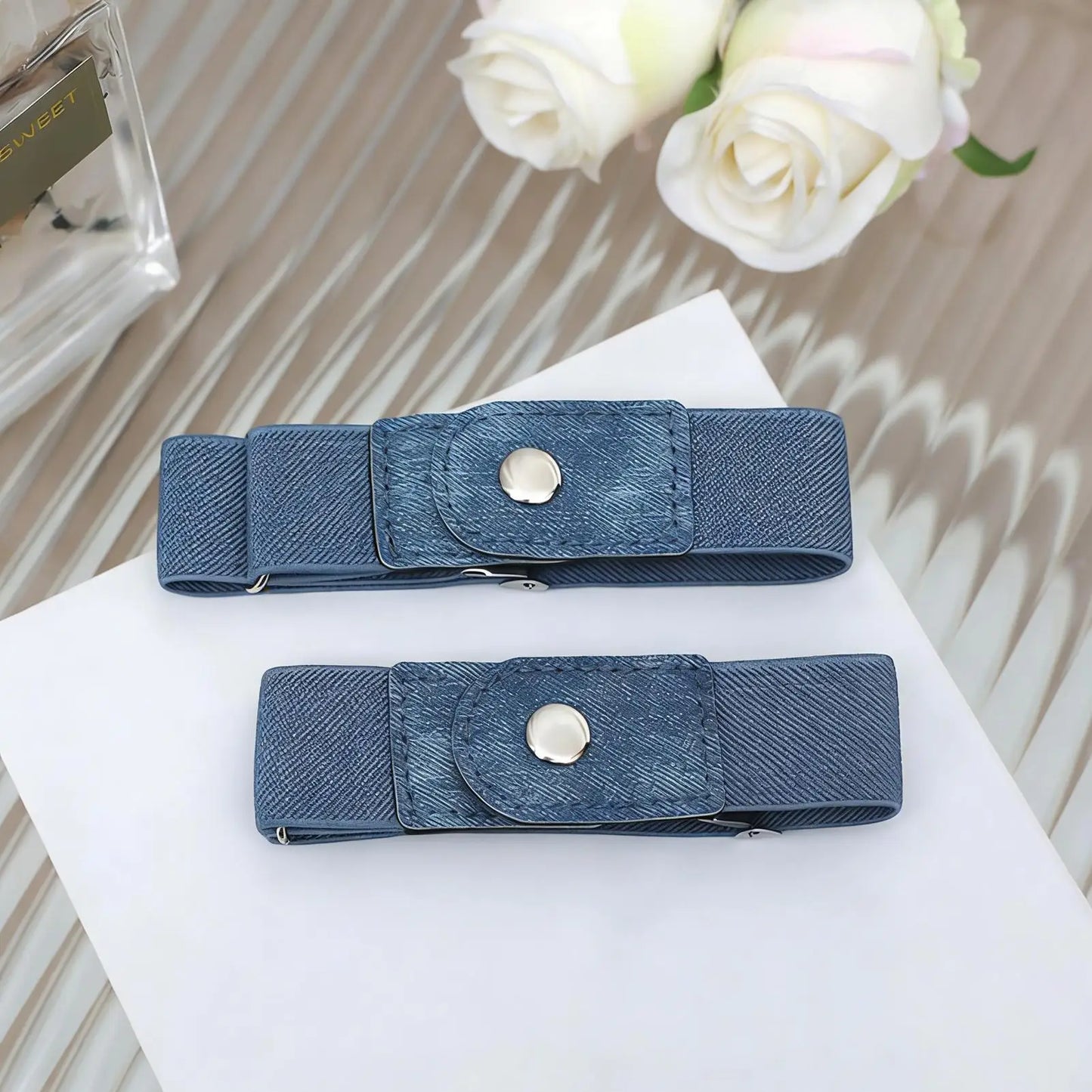 No Buckle Elastic Waistband Belt – Adjustable Unisex Fit