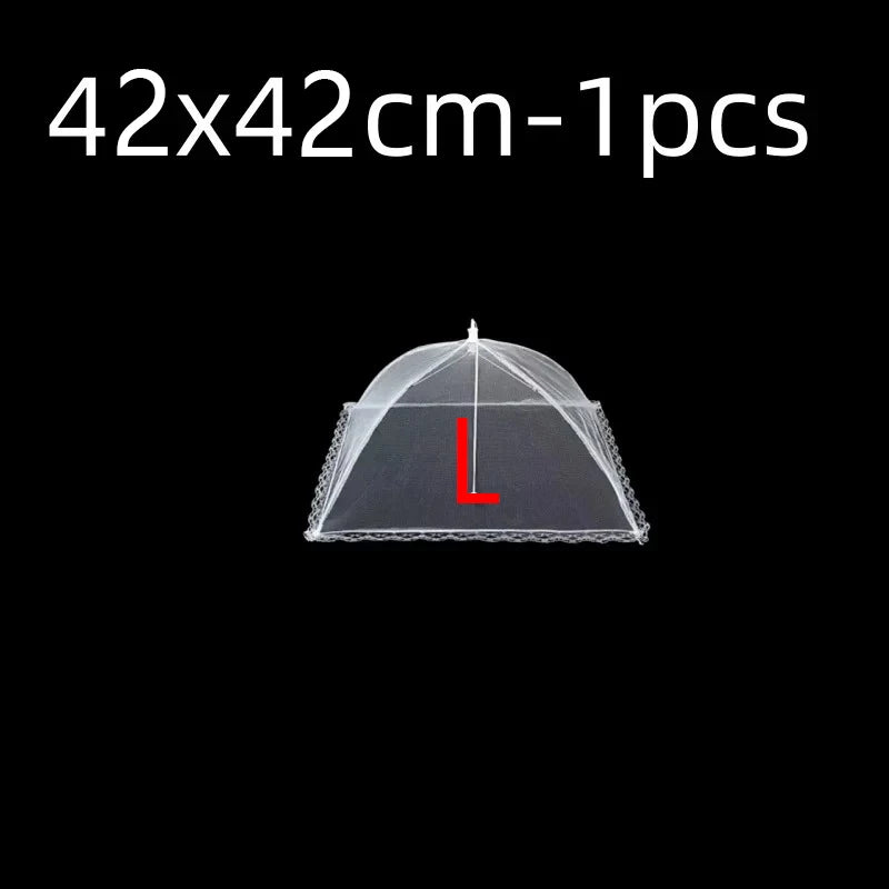 Collapsible Mesh Food Cover – Pop-Up Fly Screen Tent for Outdoors & BBQ Peaceful Pleasures Health and Wellness 17inch 42x42cm