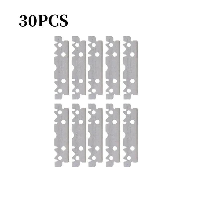 100-Pack Single-Sided Stainless Steel Razor Blades for Barbers