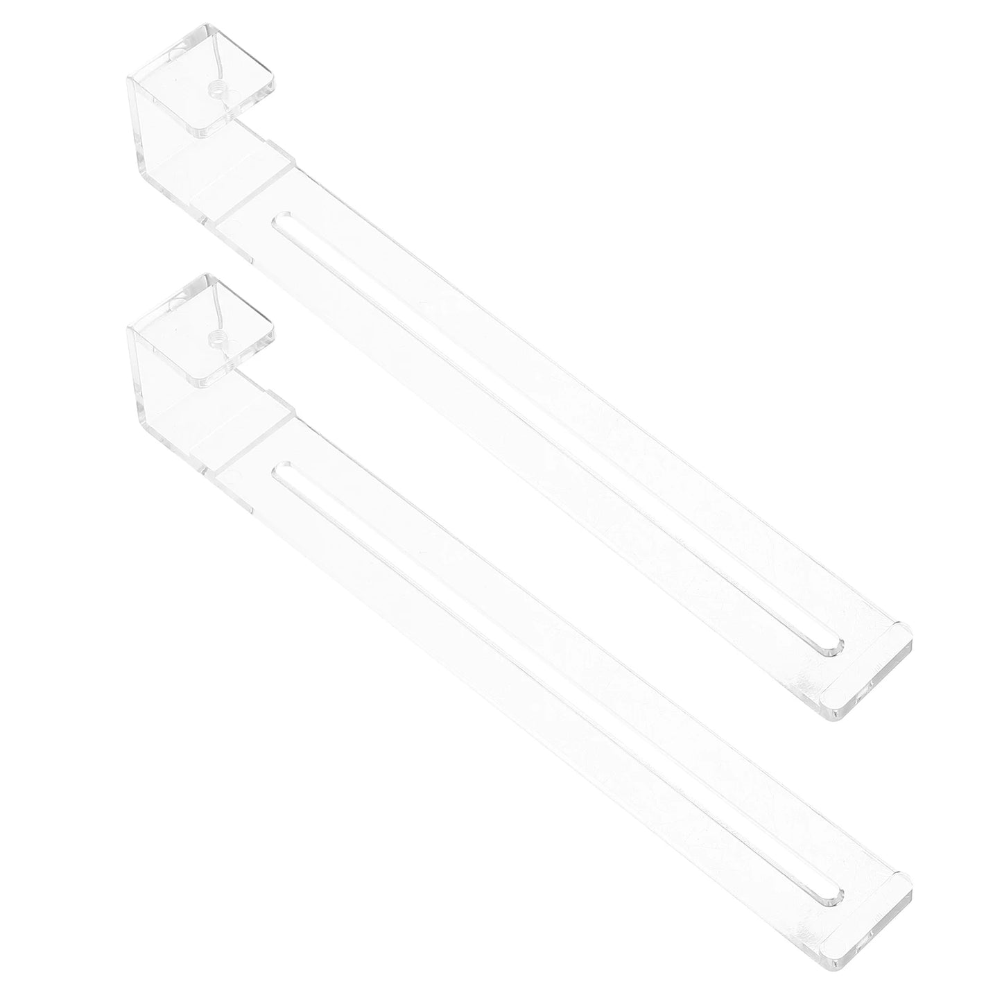 2Pcs Adjustable Clear Aquarium Hooks Multipurpose Turtle Basking Platform Fish Tank Accessory Set Tropical Fish Tank Accessories Peaceful Pleasures Health and Wellness