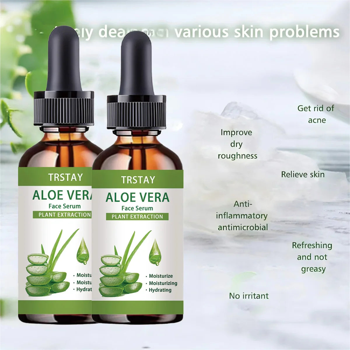 TRSTAY Aloe Vera Face Serum – Moisturizing Anti-Aging Oil