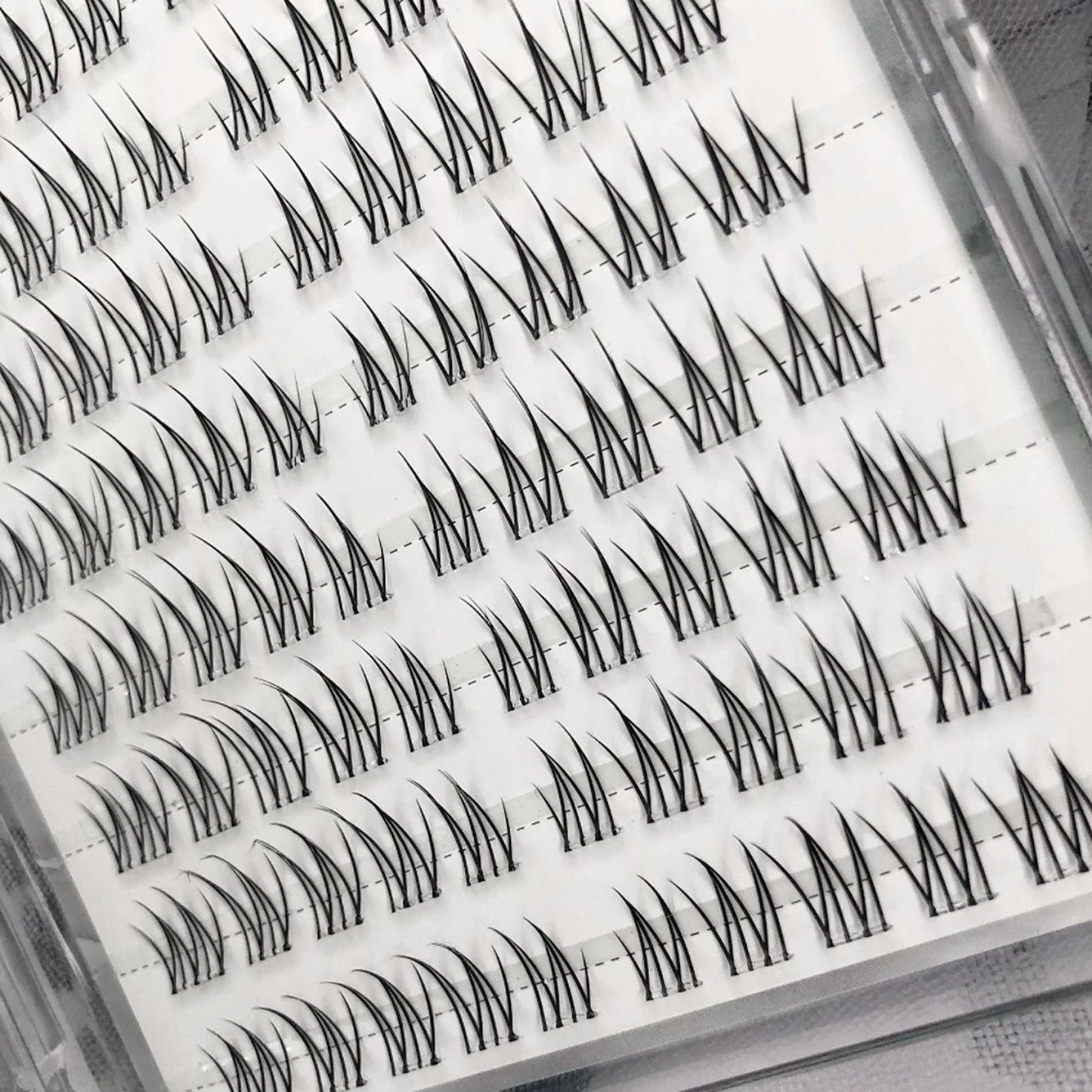 Natural Korean False Eyelash Clusters – Glue-Free DIY Lashes