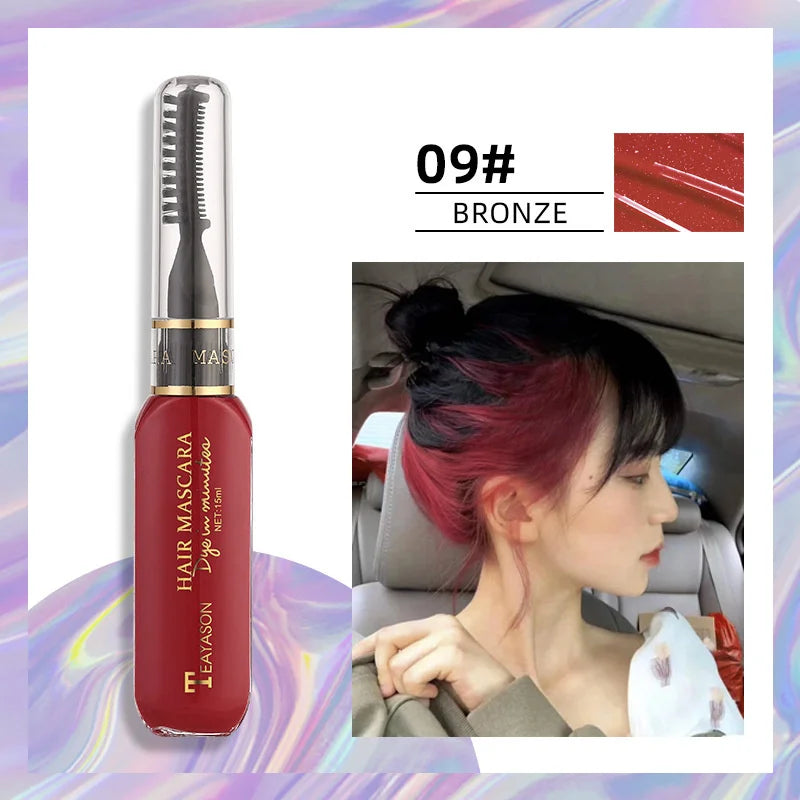 Temporary Hair Color Mascara Wand | 13 Colors, Washable