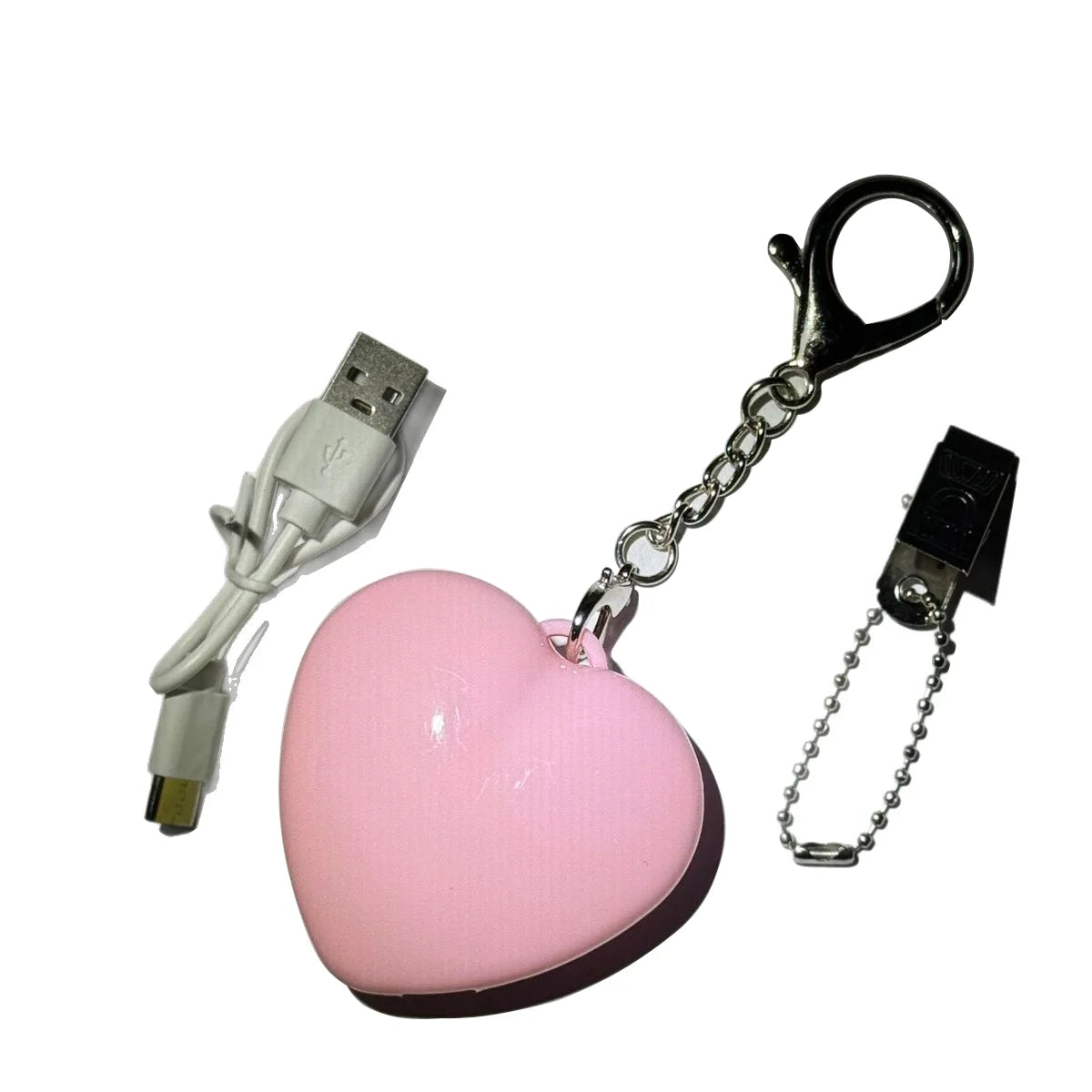 Glow Heart Light Rechargeable Purse Light Touch-Sensitive Heart Cloud Shaped LED Bag Lamp Women USB Charging Compact Wallet Ligh Peaceful Pleasures Health and Wellness Pink -1pc