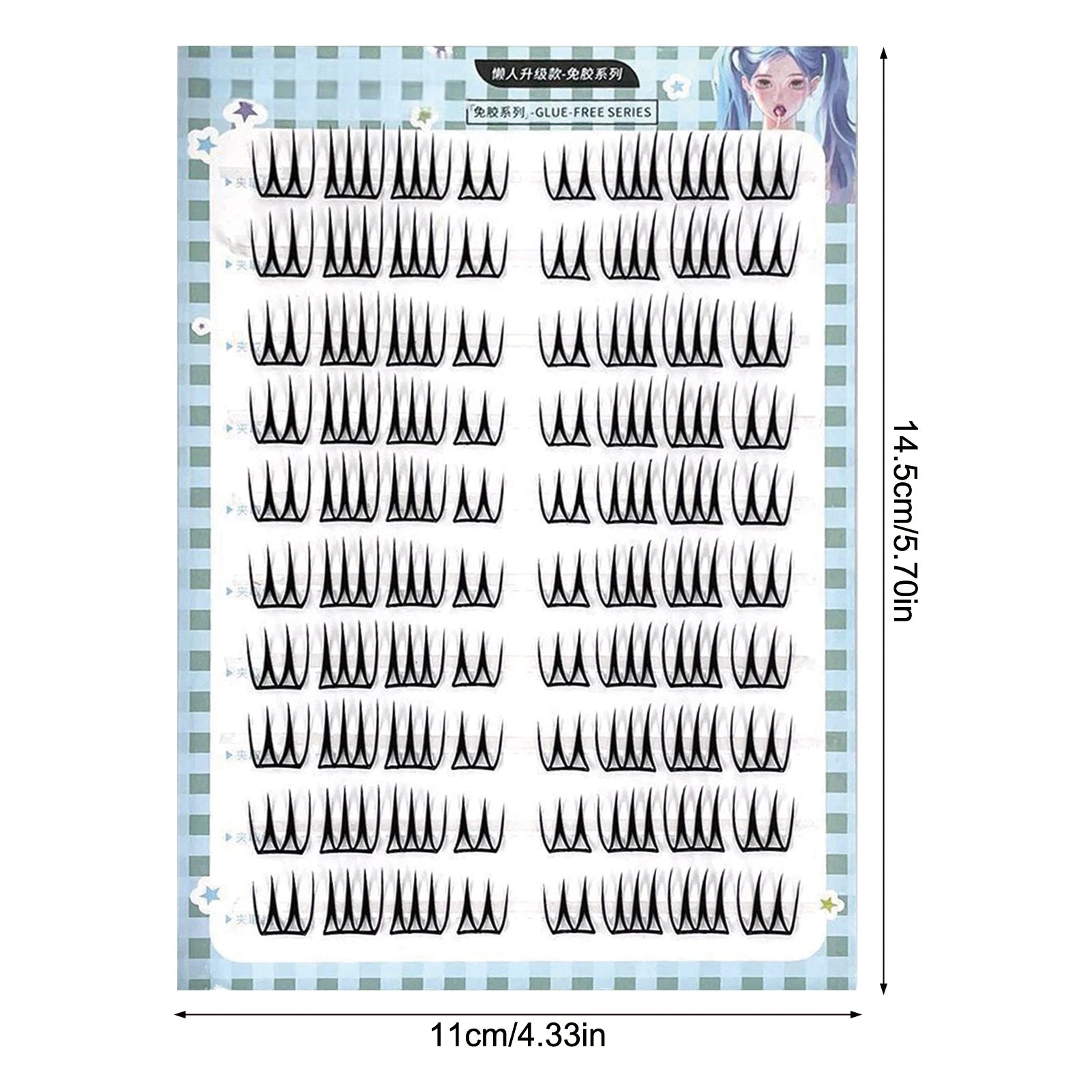 10 Rows Korean Girl Group Style False Eyelashes U Shape Wispy Idol Lashes Enlarge Eyes Natural Self Adhesive Eyelash Extension Peaceful Pleasures Health and Wellness