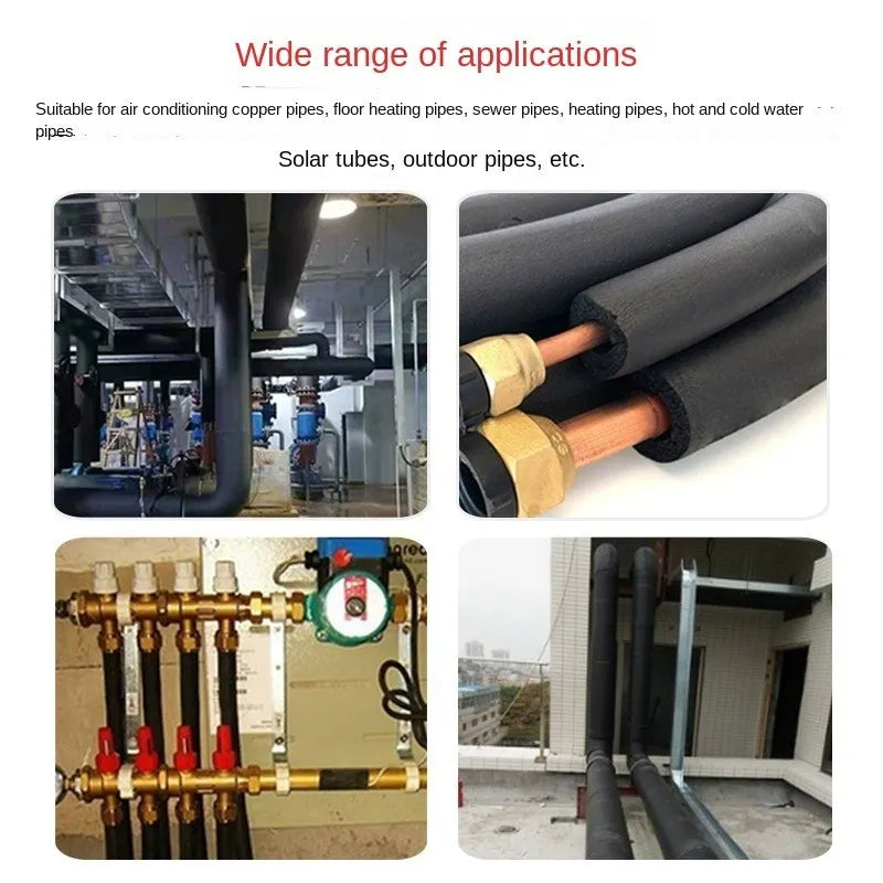 Rubber Foam Pipe Insulation Sleeve 6–32mm | 1.8m Thermal Wrap