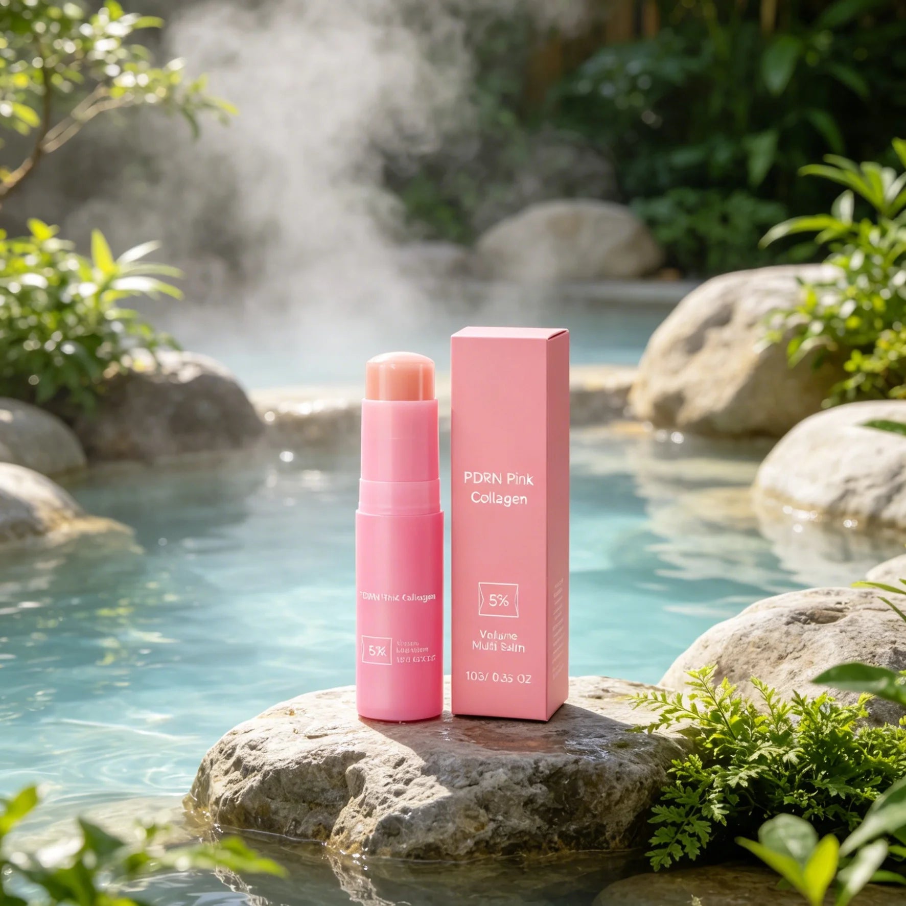 PDRN Pink Collagen Balm Stick – Moisturizing & Firming 10g Collagen Cream Stick Peaceful Pleasures Health and Wellness