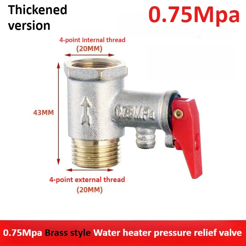 Brass Adjustable Pressure Relief Safety Valve | Water Systems