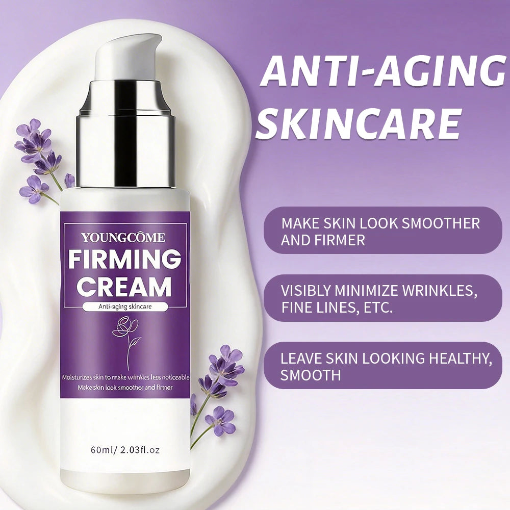 Daily Firming Cream by YOUNGCOME, Hydrating Moisturizer for Smoother, Firmer-Looking Skin, Youth-Enhancing Facial Care 60ml Peaceful Pleasures Health and Wellness
