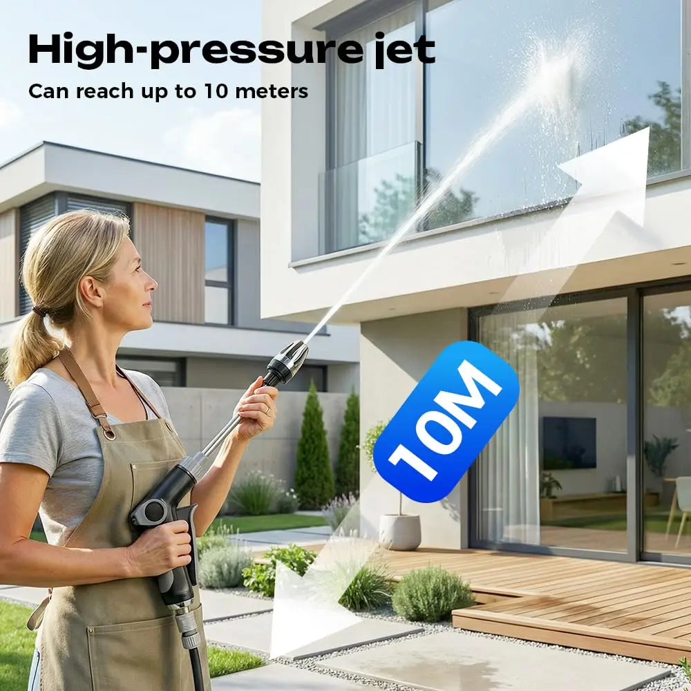 Heavy Duty Garden Hose Nozzle, Multi-Function Sprayer for Yard, Car & Pet Cleaning, High Pressure Water Washer Jet (2026 New) Peaceful Pleasures Health and Wellness
