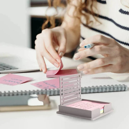 Stick Note Organizer Template Convenient Dock Design Easy to Store Template for Office & School Supplies Peaceful Pleasures Health and Wellness