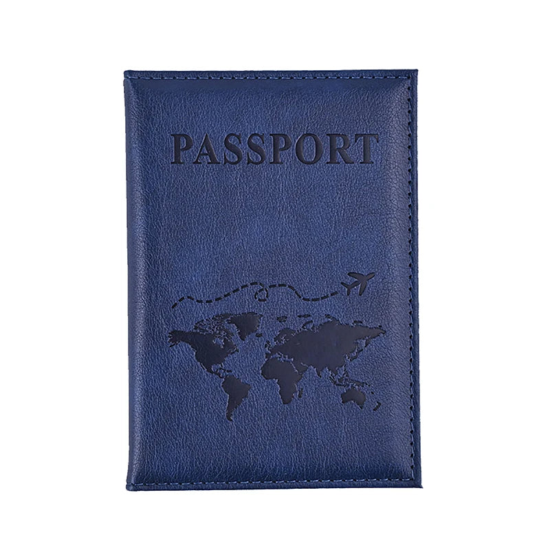PU Leather Passport Holder – Slim Unisex Travel Wallet & Card Case