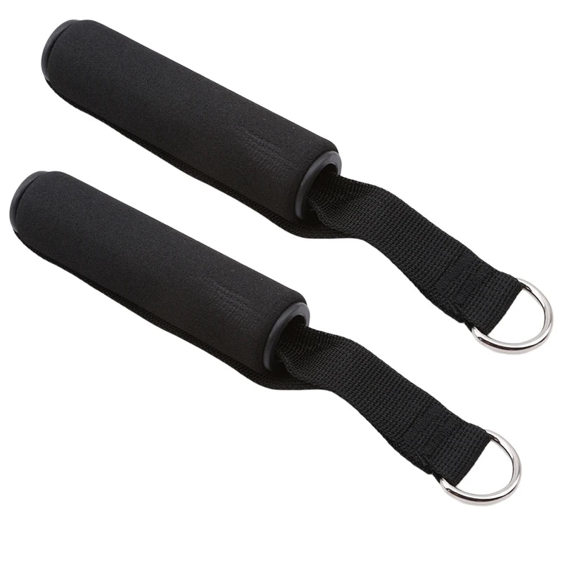 Gym Resistance Bands Handles Anti-slip Grip Strong Nylon Webbing Fitness Heavy Duty Cable Machine Workout Equipment Peaceful Pleasures Health and Wellness