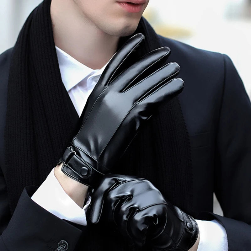 RooRuns PU Leather Touchscreen Motorcycle Gloves | Unisex