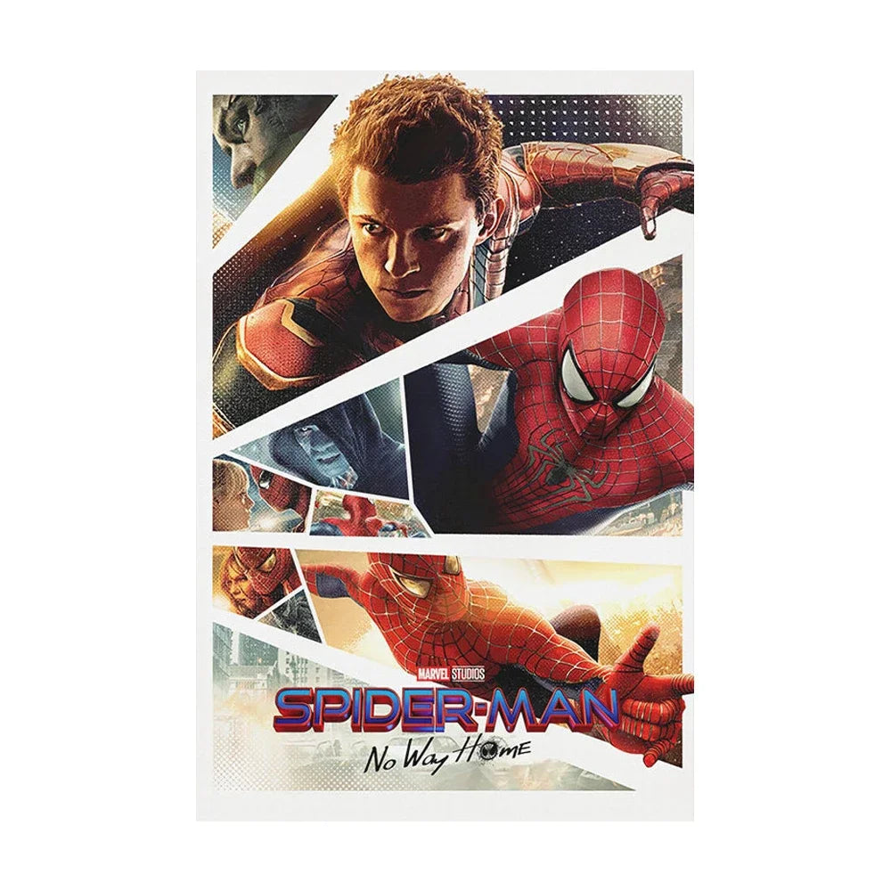Spiderman No Way Home Movie Poster And Print Superhero Canvas Painting Wall Art Living Room Home Decoration Gift Peaceful Pleasures Health and Wellness