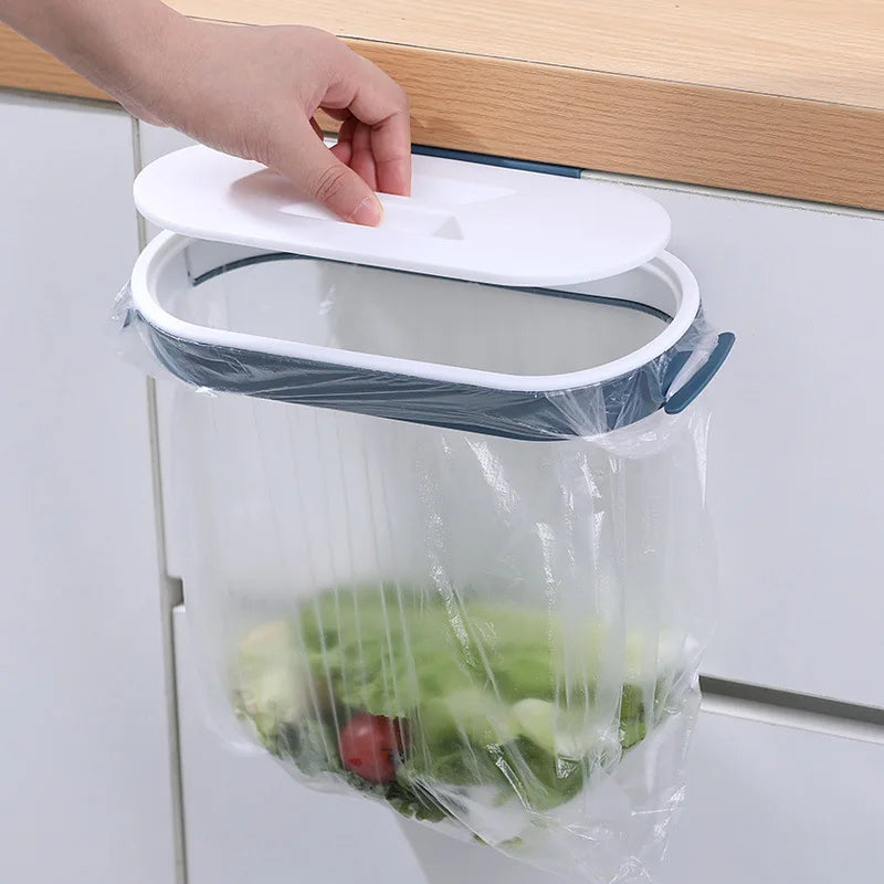 Portable Hanging Trash Bag Holder & Kitchen Organizer Rack – No Screws, Holds 10 lbs | Kitchen, Bathroom & Camping