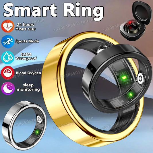 Smart Ring Bluetooth Call Heart Rate Blood Pressure Monitor Men Womenes Smartring 5ATM Waterproof Health Multi Sports Ring 2026 Peaceful Pleasures Health and Wellness