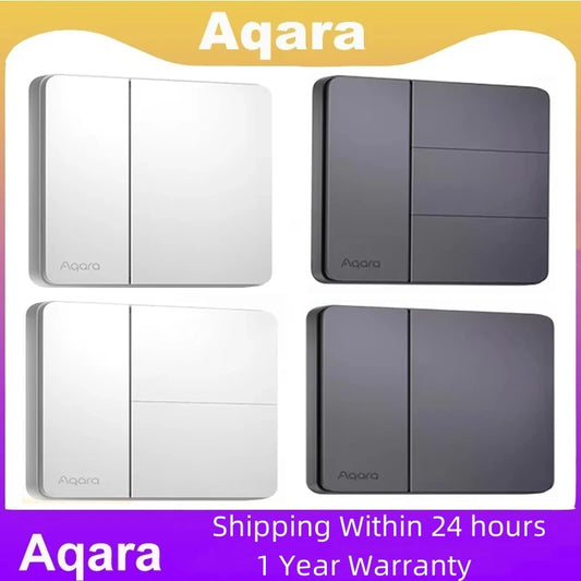 Aqara Smart Wall Switch Z1 More Control Zigbee 3.0 Compatible with Single Live/Neutral Wire Design Work With Mi home HomeKit APP Peaceful Pleasures Health and Wellness