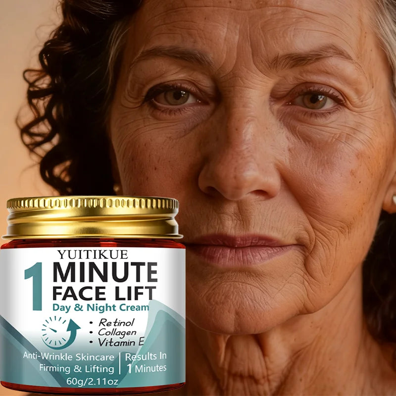 1-Minute Facial Lifting Day & Night Cream, contains retinol and collagen, firming and lifting，anti-wrinkle skincare Peaceful Pleasures Health and Wellness