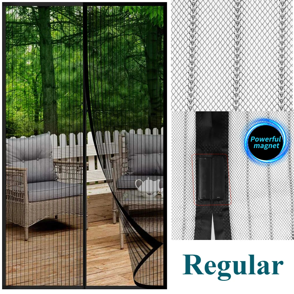 Magnetic Screen Door Curtain 100x210cm – Auto-Close Bug Net