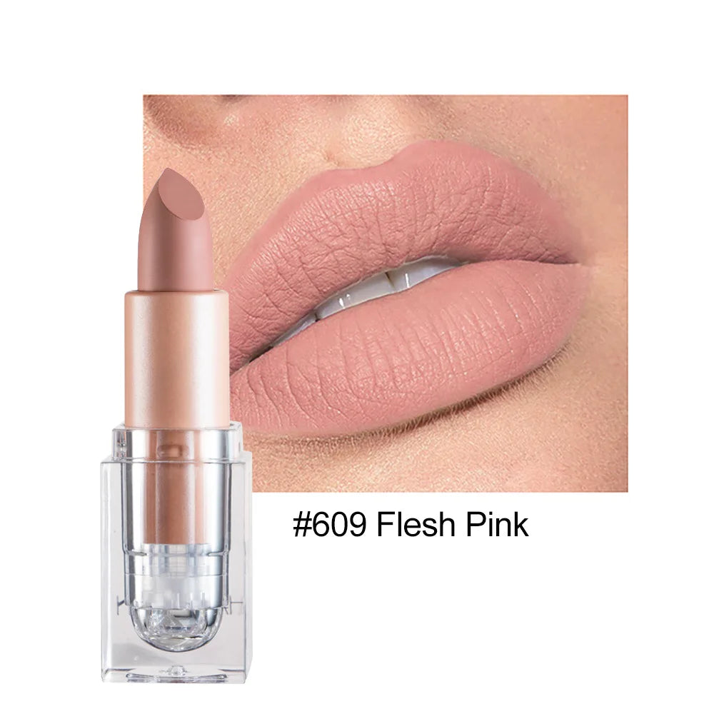 HANDAIYAN Matte Nude Lipstick | Velvet Waterproof Long Lasting