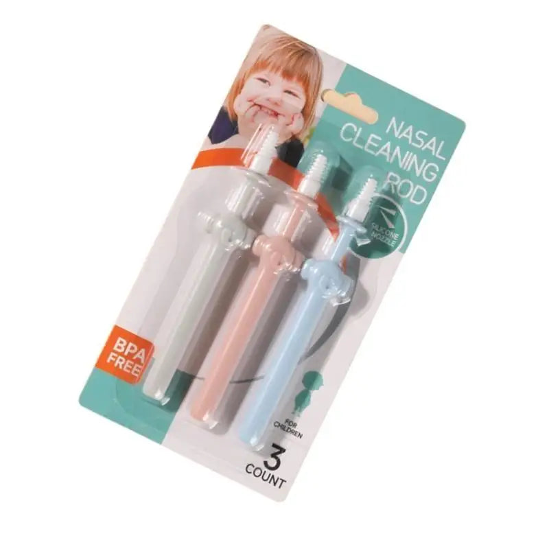 Baby Nose & Ear Cleaner – Soft Silicone Pack of 3 Toddlers