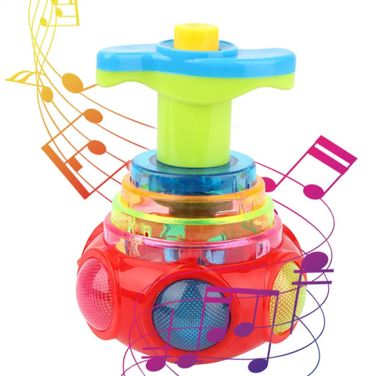 LED Music Spinnings Top Toy Flashing Lights & SoundsFun Gyroscope For Toddlers, Kids Party Favors, Birthday Gifts & Sensory Play Peaceful Pleasures Health and Wellness