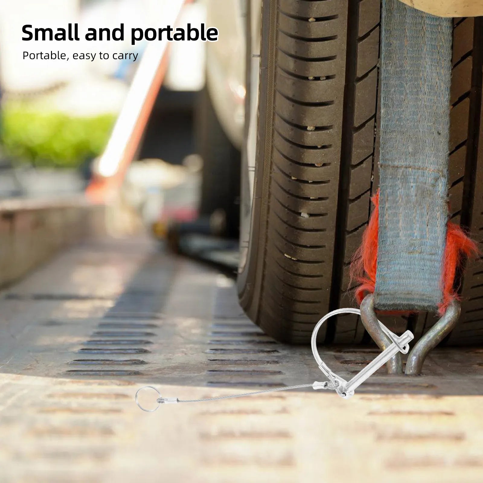 Trailer Hitch Pin Lock Safety Coupler Pin Heavy Duty Wire Lock Multiple Sizes High Strength Material Easy Install Versatile Tow Peaceful Pleasures Health and Wellness