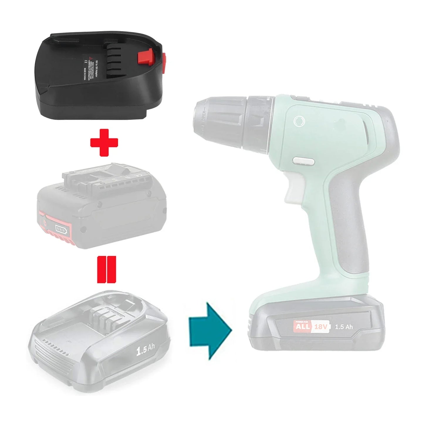 18V Electrical Power Tool BOSB18C Battery Adapter Converter Bosch