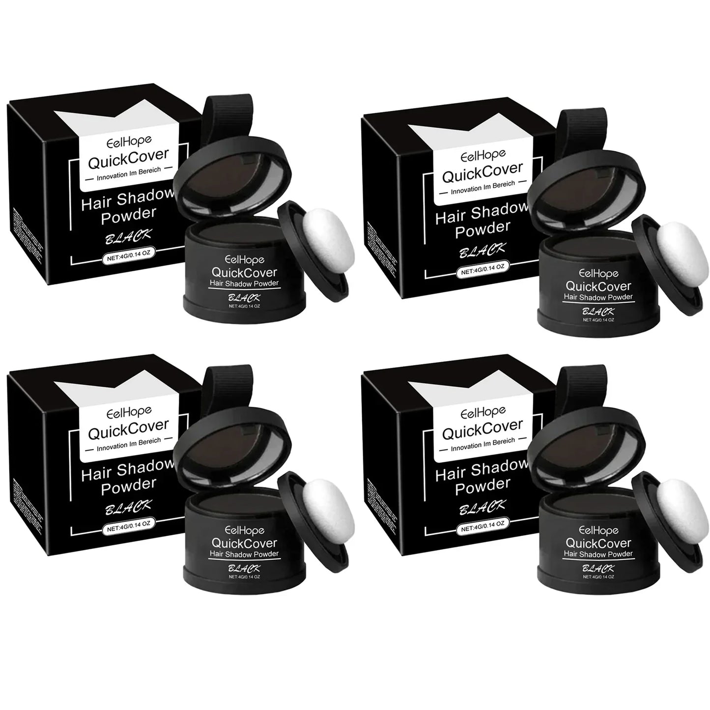 Eelhope Black Hairline Powder – Waterproof Root Cover 4g