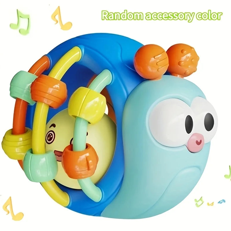 Dutora Baby Snail Rattle Toy – Early Learning Plastic Ball