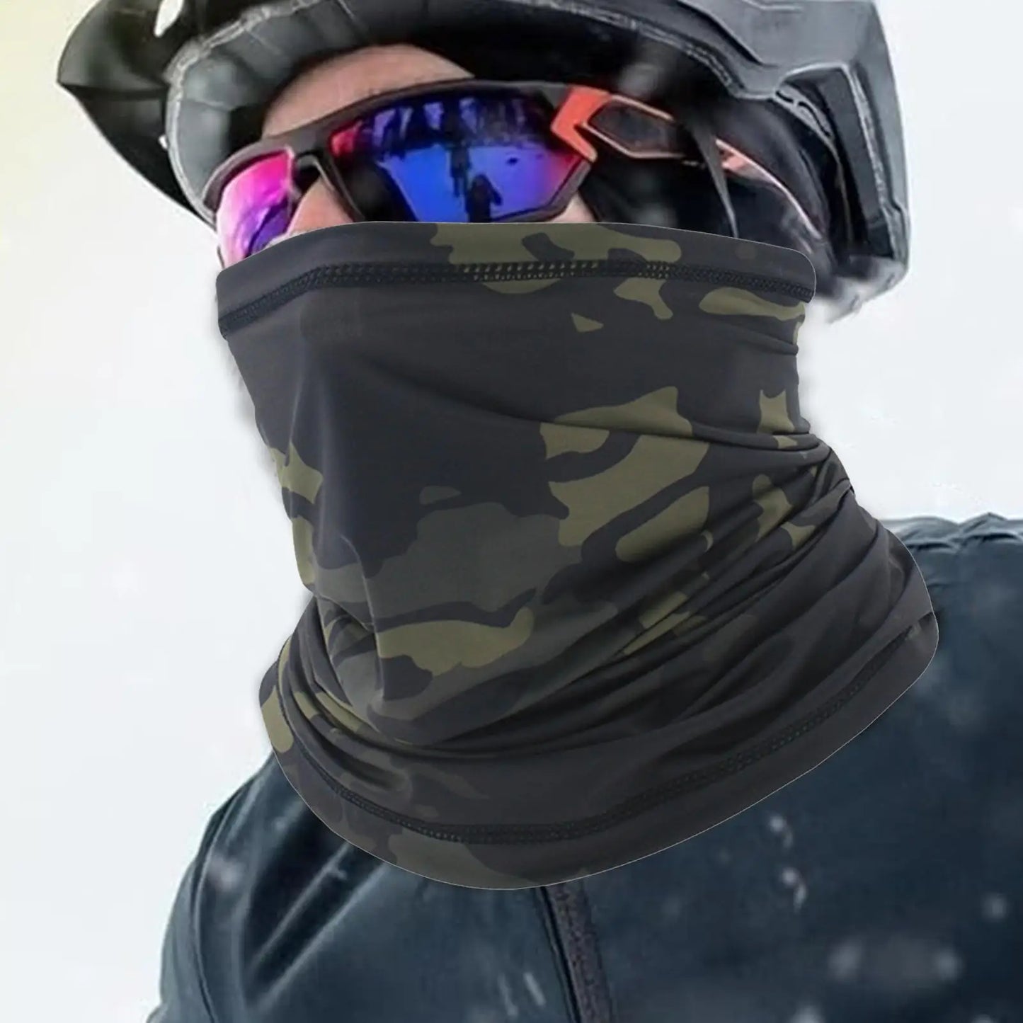 UV Protection Neck Gaiter – Camo Face Bandana for Outdoors