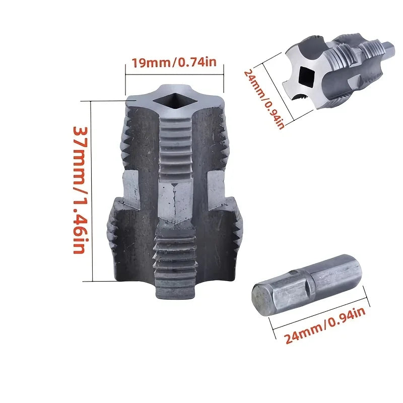 PVC Pipe Threader Kit 4/6mm – Double Head Electric Drill Bit Peaceful Pleasures Health and Wellness