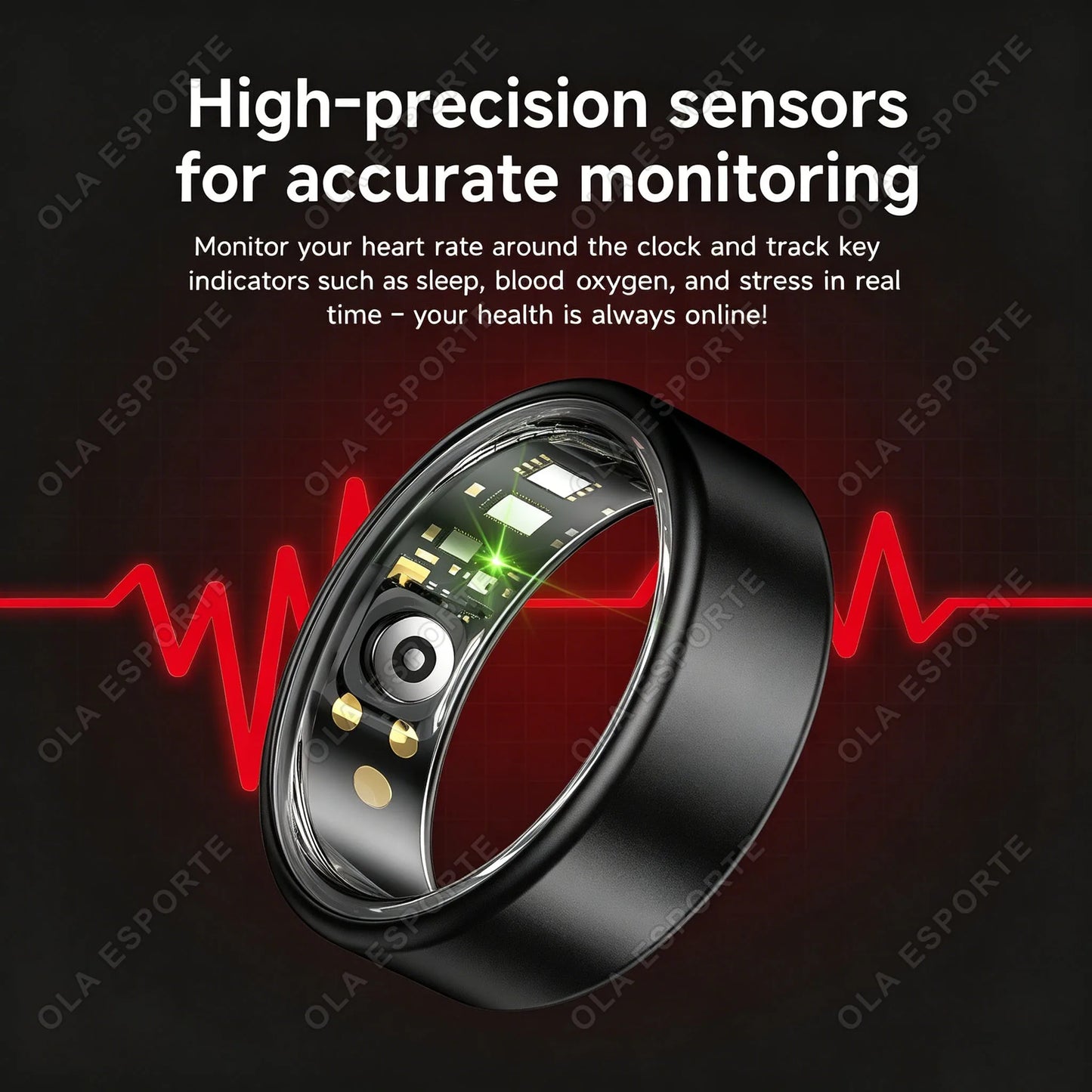 Smart Ring – Heart Rate, SpO₂ & Sleep Tracker | 5ATM