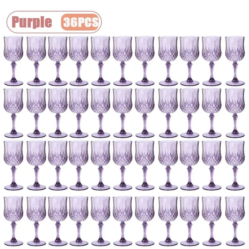 Shatterproof Plastic Champagne Flutes 12–36 Pcs | Reusable