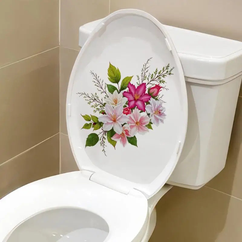 Sunflower Toilet Seat Sticker | Waterproof Removable Decal