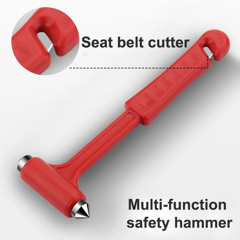 Emergency Car Safety Hammers Seat Belt Cutter Window Breaking Hammer Portable Car Emergent Rescue Escape Tools Peaceful Pleasures Health and Wellness 1pcs