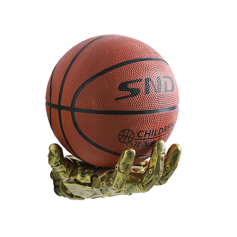 Hot Robotic Arm Basketball Rack Wall Mounted Basketball and Football Storage Rack Home Living Room Decoration Ornaments Peaceful Pleasures Health and Wellness