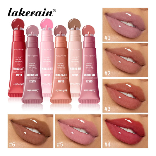 Lakerain Glaze Blaze Tinted Lip Serum Long-Lasting Hydration Durable Color Smooth Lip Surface Lip Repairing Lipstick Cosmetics Peaceful Pleasures Health and Wellness