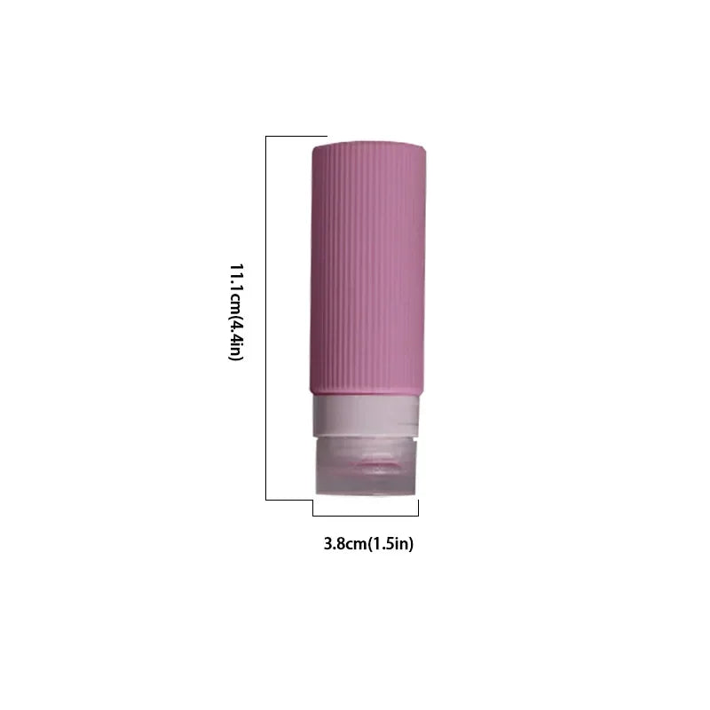 4pcs 100ML Silicone Travel Bottles Accessories Portable BPA Free Leak Proof Squeezable Size Containers Travel Essentials Sets Peaceful Pleasures Health and Wellness