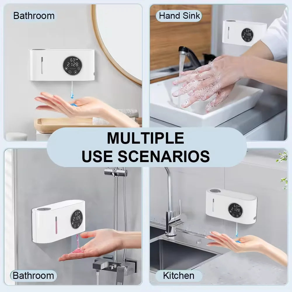 Smart Touchless Foam Soap Dispenser – Wall Mount USB LED