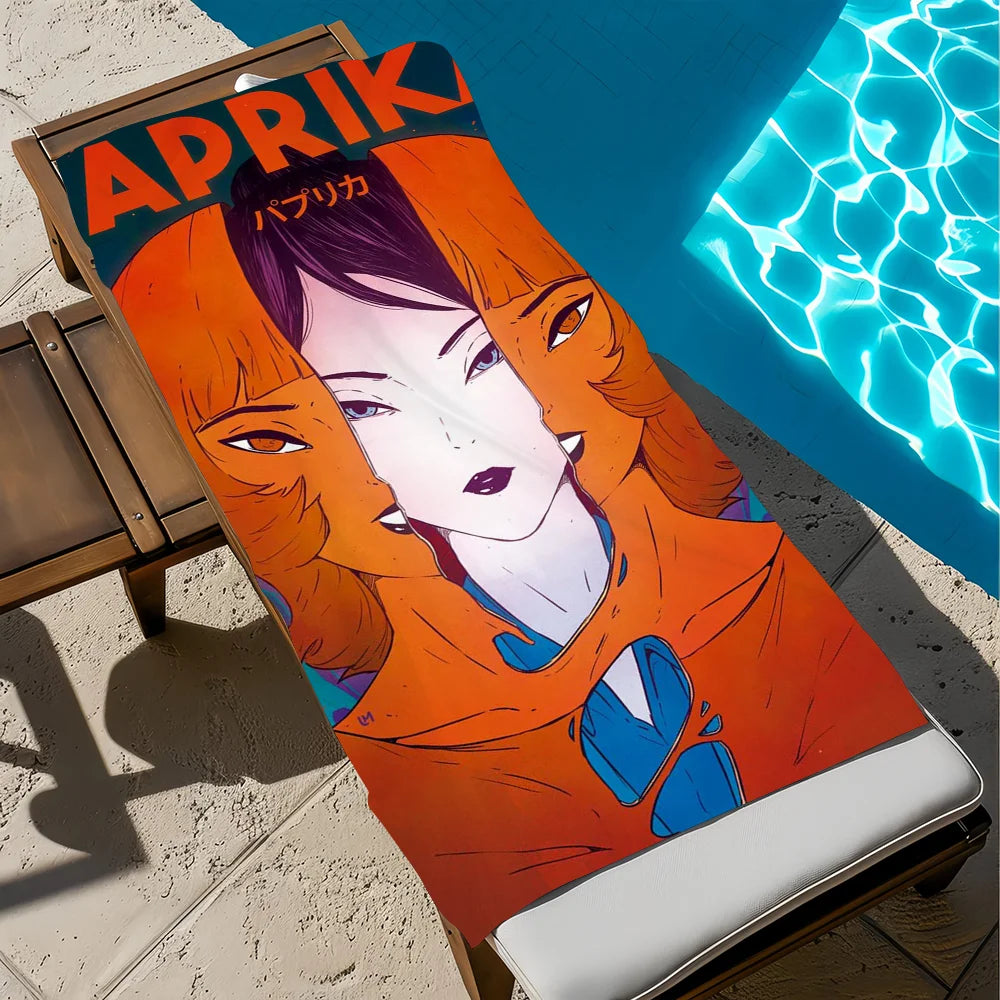 Anime Paprika Quick-Dry Beach Towel | Soft Pool & Travel Towel Quick-Dry Beach Towel Peaceful Pleasures Health and Wellness z2 STJ150x260CM