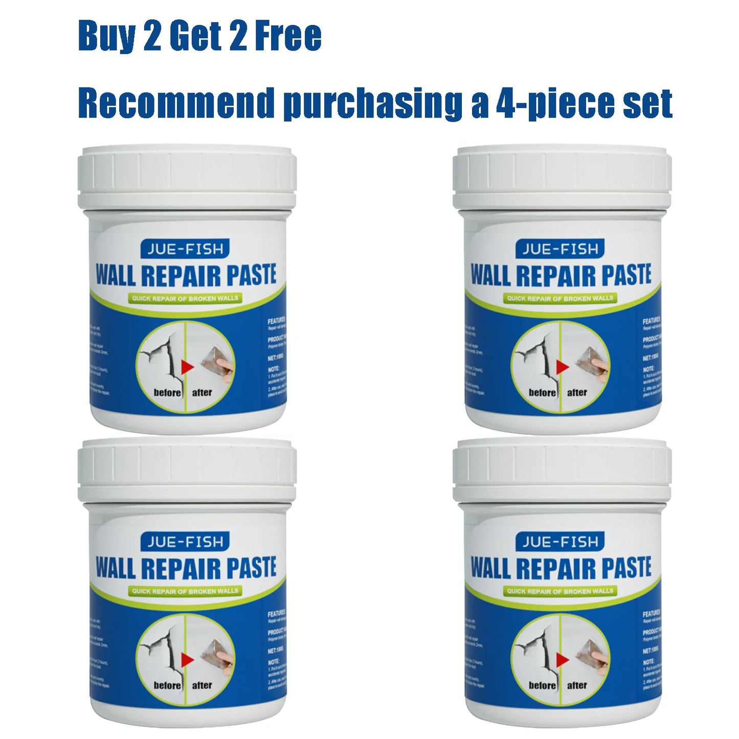 All-Purpose Wall Repair Paste | Quick-Dry Spackling Plaster