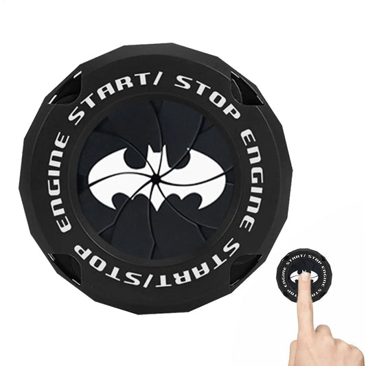 Push Start Button Cover Bat Design Start Stop Button Cover engine start button cover Protective Push Button Cover car accessory Peaceful Pleasures Health and Wellness