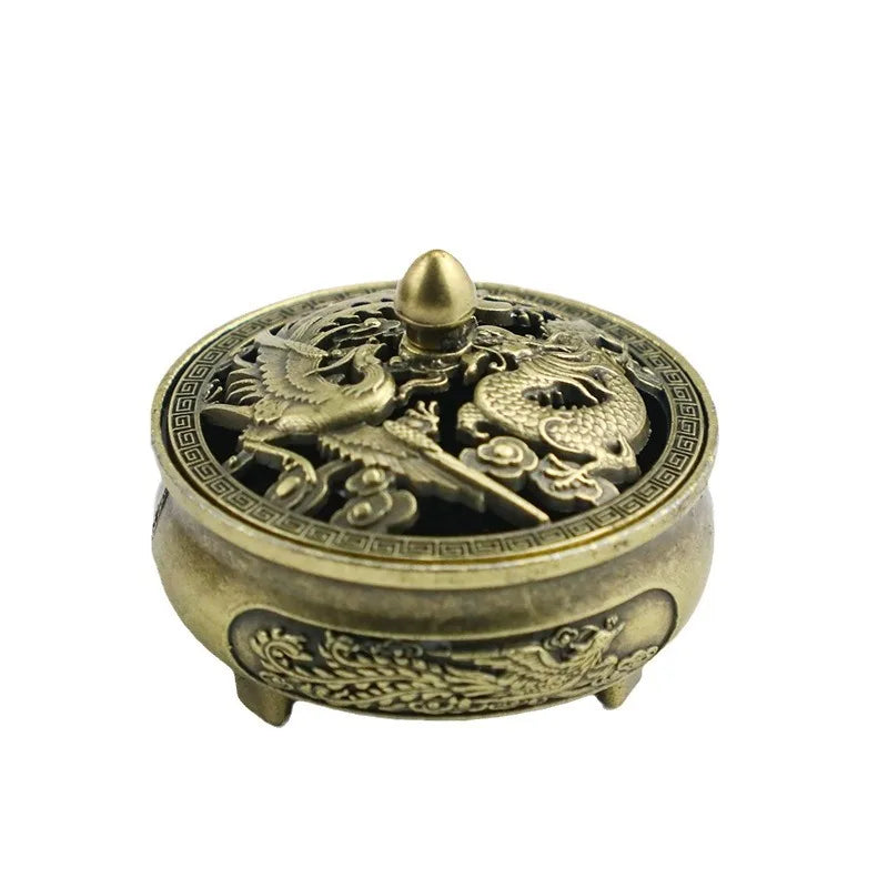 Metal Lotus Buddha Incense Burner & Stick Holder | Zen Censer