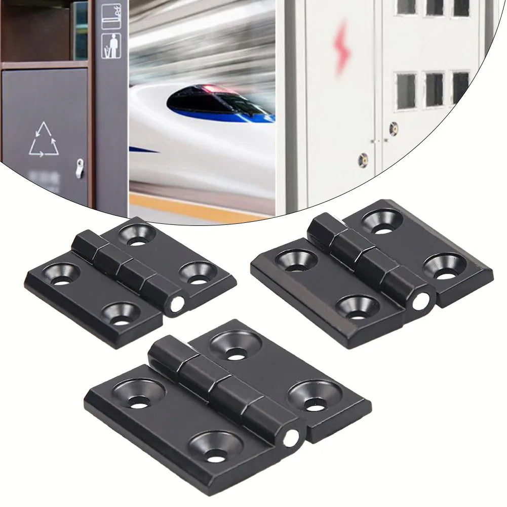 1 Butt Hinge Door Metal Black Cabinet Hardware Aluminium Box Backflap