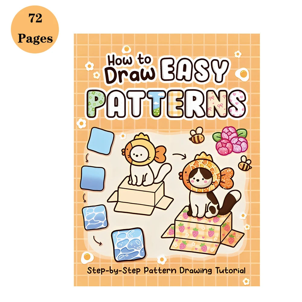 How Draw Easy Patternsguide Detailed Steps Students Cartoon